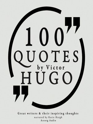 cover image of 100 Quotes by Victor Hugo